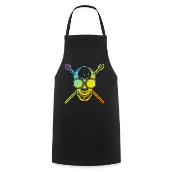 Drum Player Drummer Musician Drummer - Cooking Apron - black - Front - AI Model Male 185 dark (185cm)