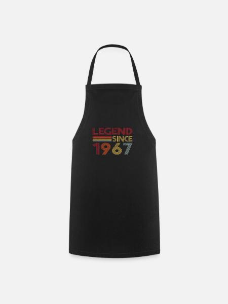 1967 Geburtstag Legend since Retro Vintage - Kochschürze - Schwarz