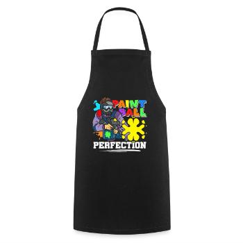 Paintball Perfection Color Team Sports Player - Cooking Apron - black - Front - AI Model Male 185 dark (185cm)