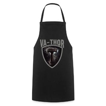 Papa Vathor Va Thor Vatertag Vatertagsgeschenk - Kochschürze - Schwarz - Vorne - AI Model Male 185 dark (185cm)