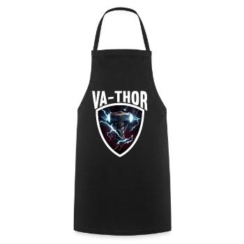 Papa Vathor Va Thor Vatertag Vatertagsgeschenk - Kochschürze - Schwarz - Vorne - AI Model Male 185 dark (185cm)