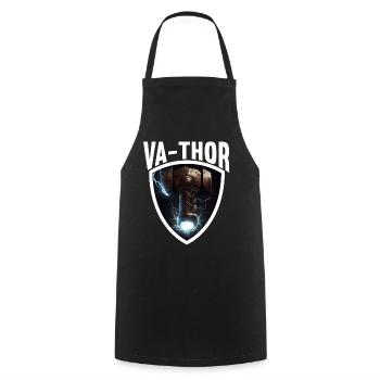 Papa Vathor Va Thor Vatertag Vatertagsgeschenk - Kochschürze - Schwarz - Vorne - AI Model Male 185 dark (185cm)