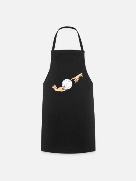 Beach Volleyball Volleyball Volleyball Player Vintage - Cooking Apron - black