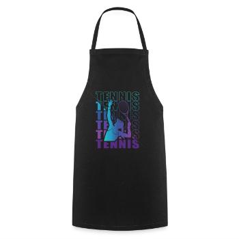 Vêtements pour joueurs de tennis Tennis Femmes Filles - Tablier de cuisine - noir - Devant - AI Model Male 185 dark (185cm)