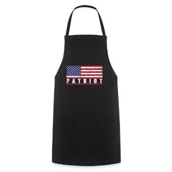 Patriot USA Flag Patriotic Proud - Cooking Apron - black - Front - AI Model Male 185 dark (185cm)