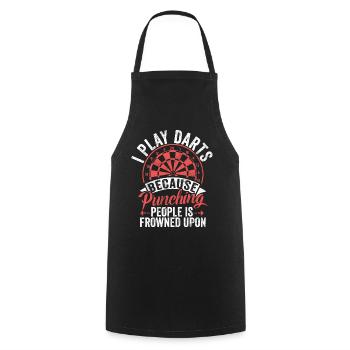 Jeu de fléchettes rétro Dartboard 180 pour les joueurs de fléchettes - Tablier de cuisine - noir - Devant - AI Model Male 185 dark (185cm)