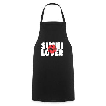 Sushi lovers - Cooking Apron - black - Front - AI Model Male 185 dark (185cm)