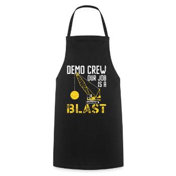 Équipe de démonstration Notre travail est une explosion Démolition de maison - Tablier de cuisine - noir - Devant - AI Model Male 185 dark (185cm)