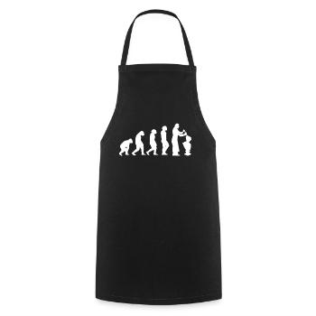 Stonemason Craftsman Stone Sculptor Evolution - Cooking Apron - black - Front - AI Model Male 185 dark (185cm)