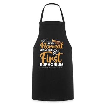 Euphonium Euphoniumspieler Blechbläser Euphonist - Kochschürze - Schwarz - Vorne - AI Model Male 185 dark (185cm)