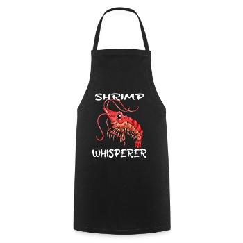 Shrimp Shrimp Whisperer Crayfish Crayfish Crustaceans - Cooking Apron - black - Front - AI Model Male 185 dark (185cm)