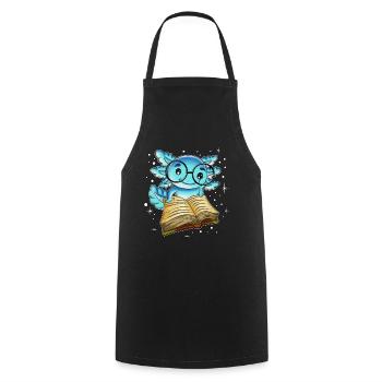 Children Stories Book Parents Read Comics Newt - Cooking Apron - black - Front - AI Model Male 185 dark (185cm)