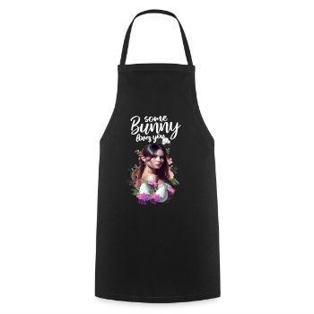 Sexy Bunny - certains lapins vous aiment - Tablier de cuisine - noir - Devant - AI Model Male 185 dark (185cm)