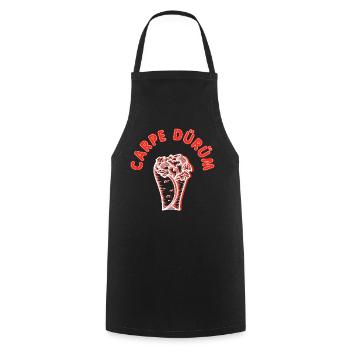 Carpe Dürüm Döner Kebab Fun - Kochschürze - Schwarz - Vorne - AI Model Male 185 dark (185cm)