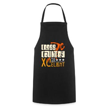 Cross Country est XCellent Marathon Race XC Running - Tablier de cuisine - noir - Devant - AI Model Male 185 dark (185cm)