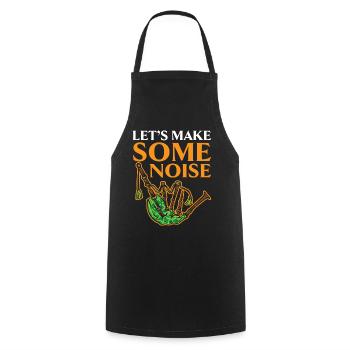 Let's make some noise Instrument Musician Dud - Cooking Apron - black - Front - AI Model Male 185 dark (185cm)