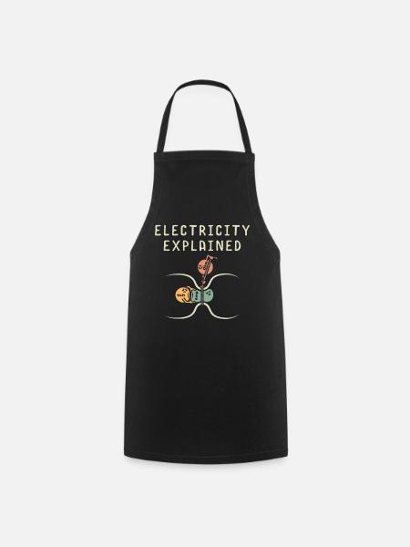 Elektriker Elektrischer Student - Kochschürze - Schwarz