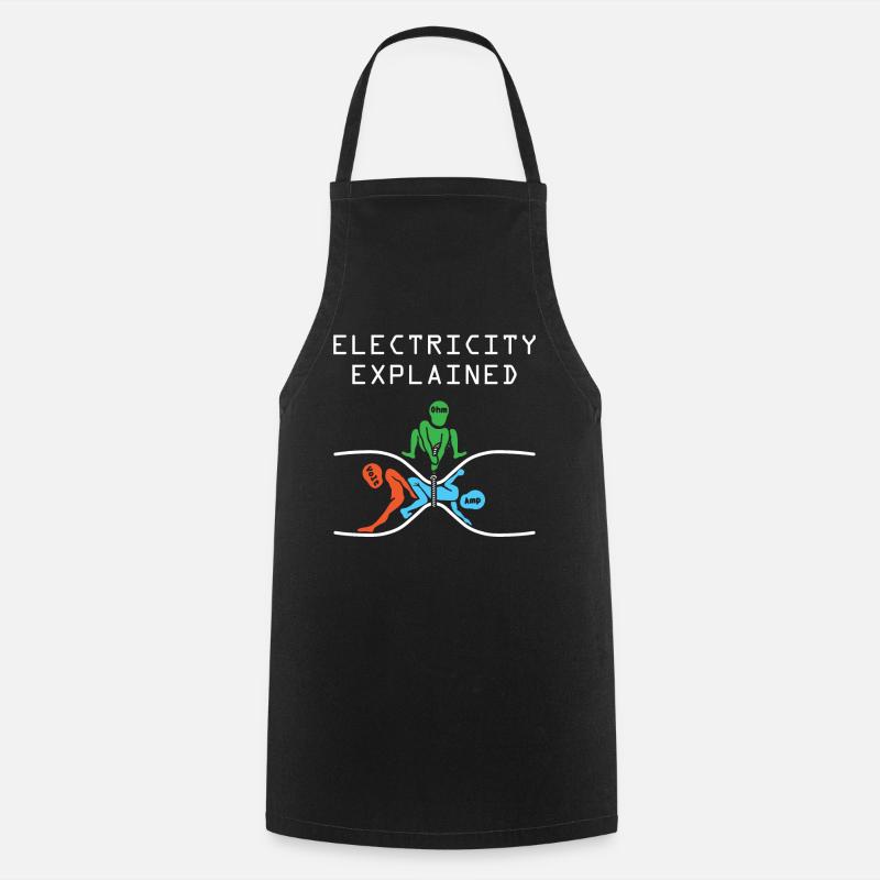 Physique des électrons - Tablier de cuisine - noir