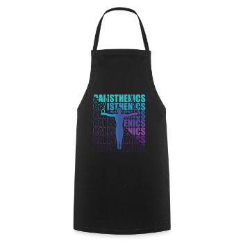 Calisthenics Street Workout Gymnastics Fitness - Cooking Apron - black - Front - AI Model Male 185 dark (185cm)