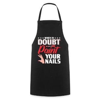 Nail Polish Nail Design Manicure Nail Studio Nails - Cooking Apron - black - Front - AI Model Male 185 dark (185cm)