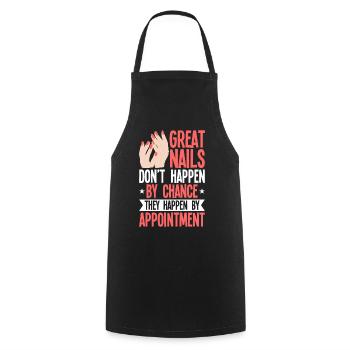 Nail Polish Nail Design Manicure Nail Studio Nails - Cooking Apron - black - Front - AI Model Male 185 dark (185cm)