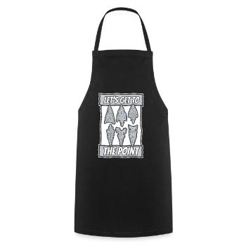Let's Go To The Point Arrowhead Hunter - Cooking Apron - black - Front - AI Model Male 185 dark (185cm)