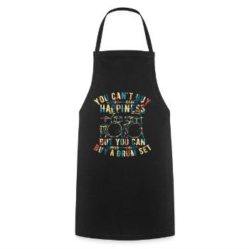 Batteur - Vous ne pouvez pas acheter le bonheur mais vous pouvez acheter - Tablier de cuisine - noir - Devant - AI Model Male 185 dark (185cm)