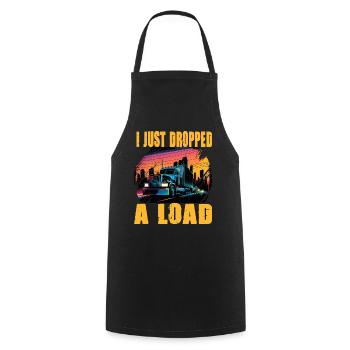 I Just Dropped A Load Truck - Kochschürze - Schwarz - Vorne - AI Model Male 185 dark (185cm)