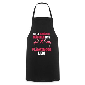 Tropisches Tier Mädchen Lustiges Geschenk Flamingo - Kochschürze - Schwarz - Vorne - AI Model Male 185 dark (185cm)