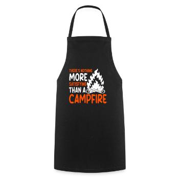 Camping Spruch Family Holiday Camp - Cooking Apron - black - Front - AI Model Male 185 dark (185cm)