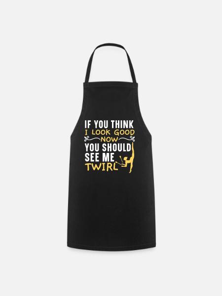 Si vous pensez que j’ai l’air bien, vous devriez - Tablier de cuisine - noir