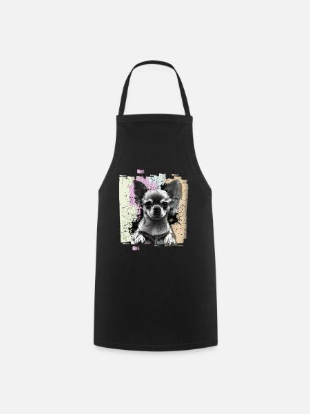 Chihuahua - Cooking Apron - black