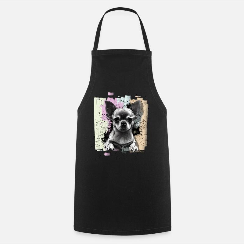Chihuahua - Cooking Apron - black
