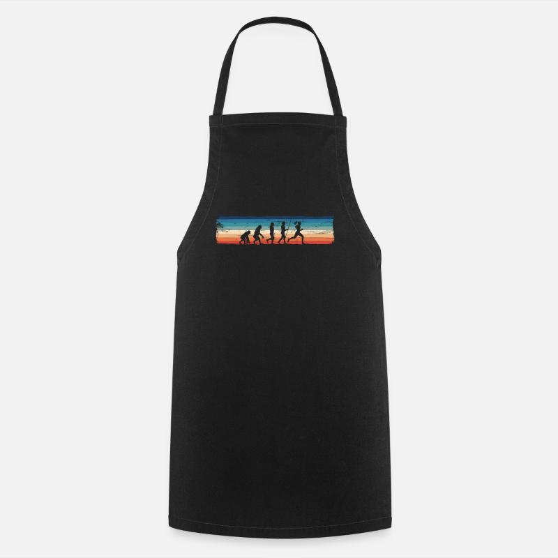 Retro Running Evolution – Plus drôle - Tablier de cuisine - noir