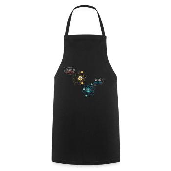 J’ai perdu un électron - Tablier de cuisine - noir - Devant - AI Model Male 185 dark (185cm)