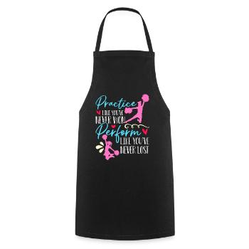 Pratique du cheerleading comme vous n’avez jamais applaudi - Tablier de cuisine - noir - Devant - AI Model Male 185 dark (185cm)