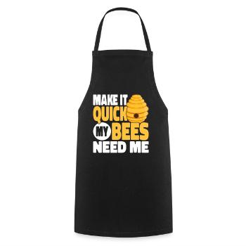 beekeeper beekeeper bees honey bee beekeeping - Cooking Apron - black - Front - AI Model Male 185 dark (185cm)