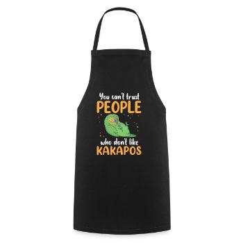 Kakapo do not trust flightless parrot Kakapo - Cooking Apron - black - Front - AI Model Male 185 dark (185cm)