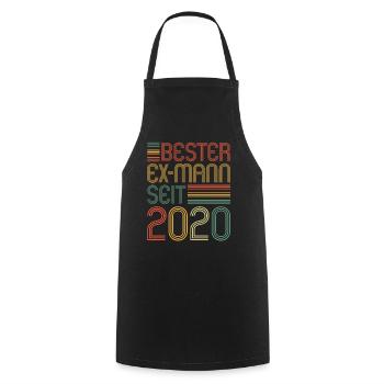Weltbester Ex-Mann seit 2020 Scheidungs - Kochschürze - Schwarz - Vorne - AI Model Male 185 dark (185cm)
