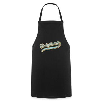 Taxi-Fahrer Vintage Taxifahrerin - Kochschürze - Schwarz - Vorne - AI Model Male 185 dark (185cm)