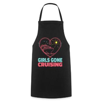 Girls Gone Cruising 2023 Design for Adventure et - Tablier de cuisine - noir - Devant - AI Model Male 185 dark (185cm)
