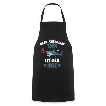 Ozean Tierliebhaber Spirituelles Tier Geschenk Hai - Kochschürze - Schwarz - Vorne - AI Model Male 185 dark (185cm)