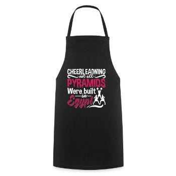 Cheerleading Toutes les pyramides n’ont pas été construites en acclamant - Tablier de cuisine - noir - Devant - AI Model Male 185 dark (185cm)