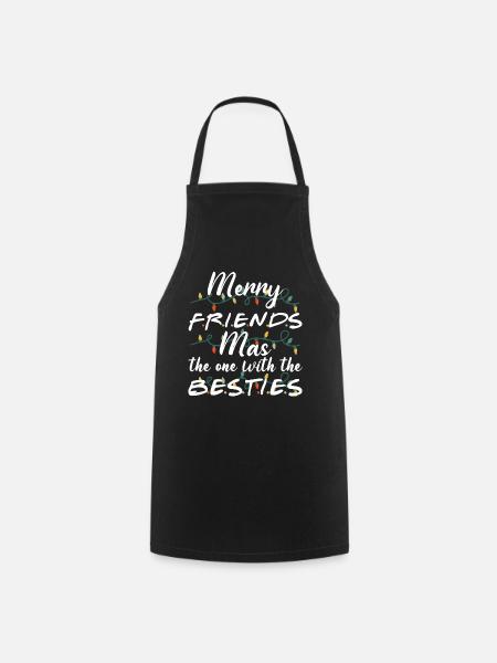 Merry Friends Mas Der Eine Mit Den Besten - Kochschürze - Schwarz