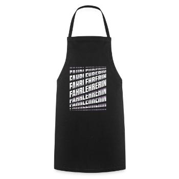 Fahrschule Spruch Fahrlehrerin - Kochschürze - Schwarz - Vorne - AI Model Male 185 dark (185cm)