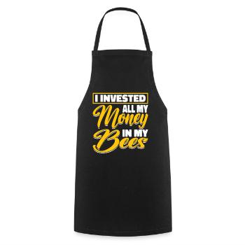 Beekeepers Bees Honey bees Beekeeping - Cooking Apron - black - Front - AI Model Male 185 dark (185cm)