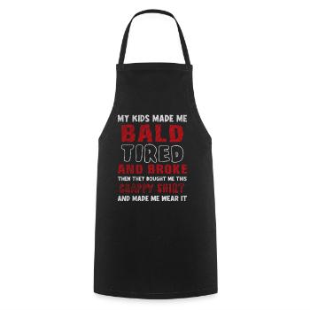 Being Bald Bald Guy With A Beard Bald Dad - Cooking Apron - black - Front - AI Model Male 185 dark (185cm)