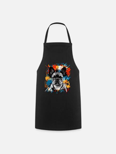 Bouledogue français - Tablier de cuisine - noir
