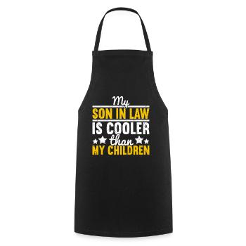 Son In Law - Cooking Apron - black - Front - AI Model Male 185 dark (185cm)