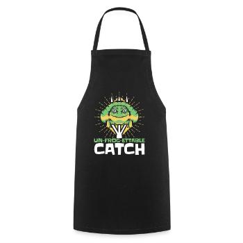Un Frog Ettable Catch Kaulquappe Laubfrosch - Kochschürze - Schwarz - Vorne - AI Model Male 185 dark (185cm)